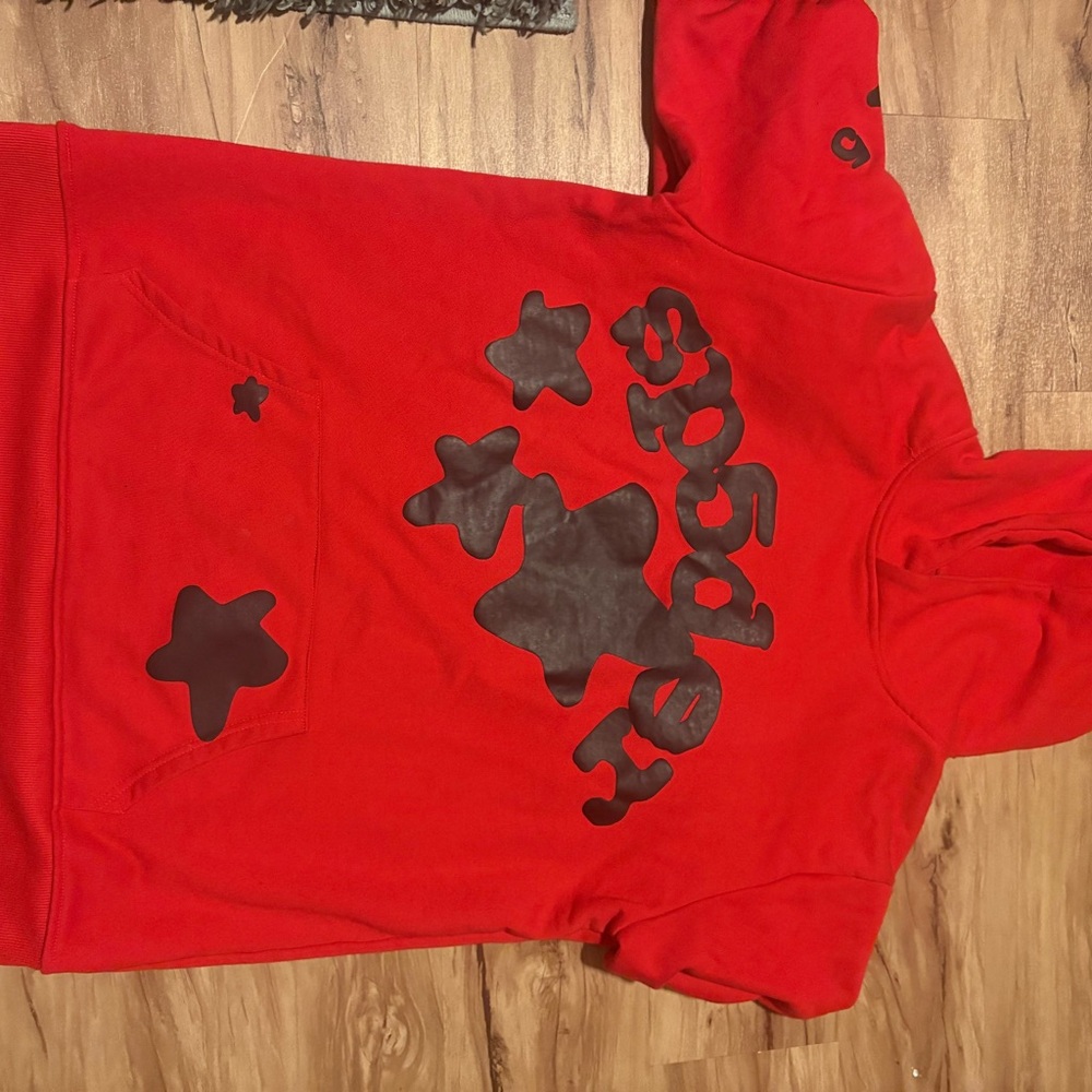 Red and black spider hoodie